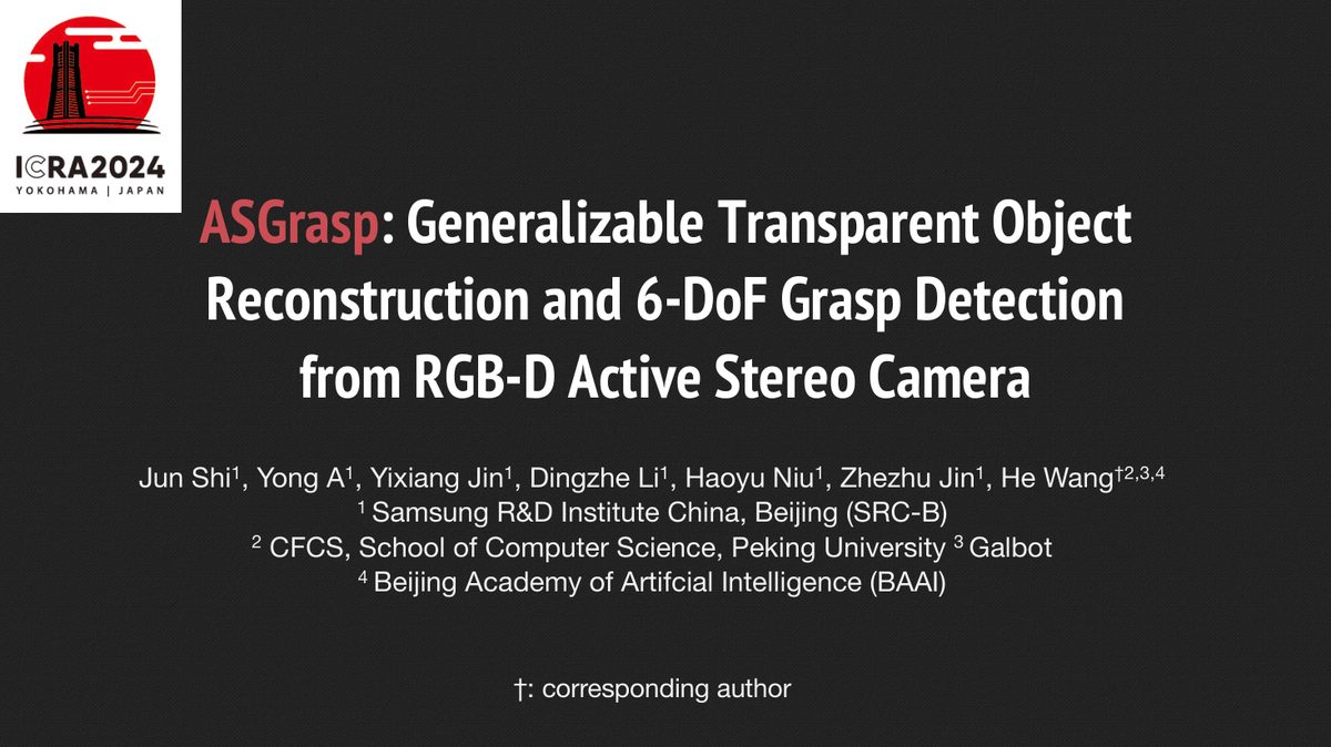 课程课件：ASGrasp——透明物体重建与抓取检测